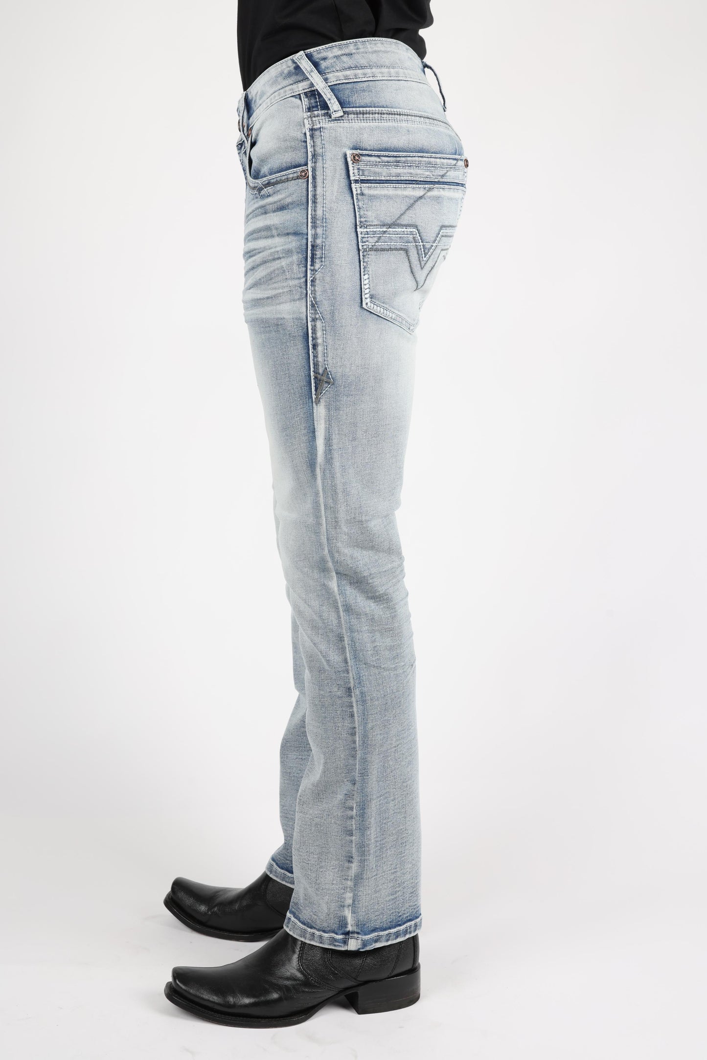 Holt Men's Light Blue Boot Cut Jeans