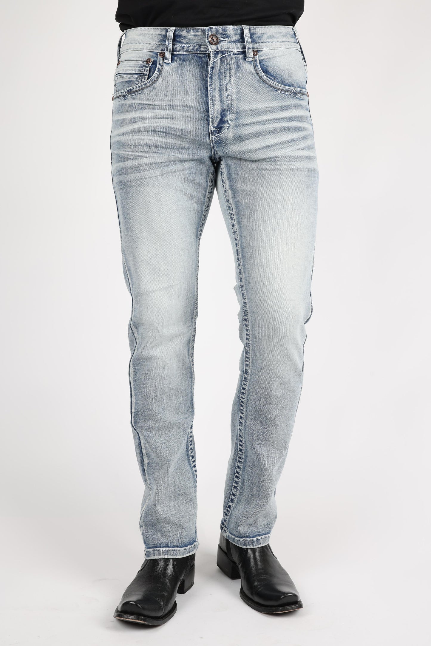 Holt Men's Light Blue Boot Cut Jeans
