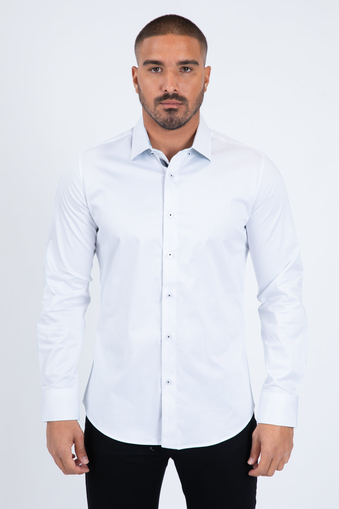 white locke block check shirt men platini front
