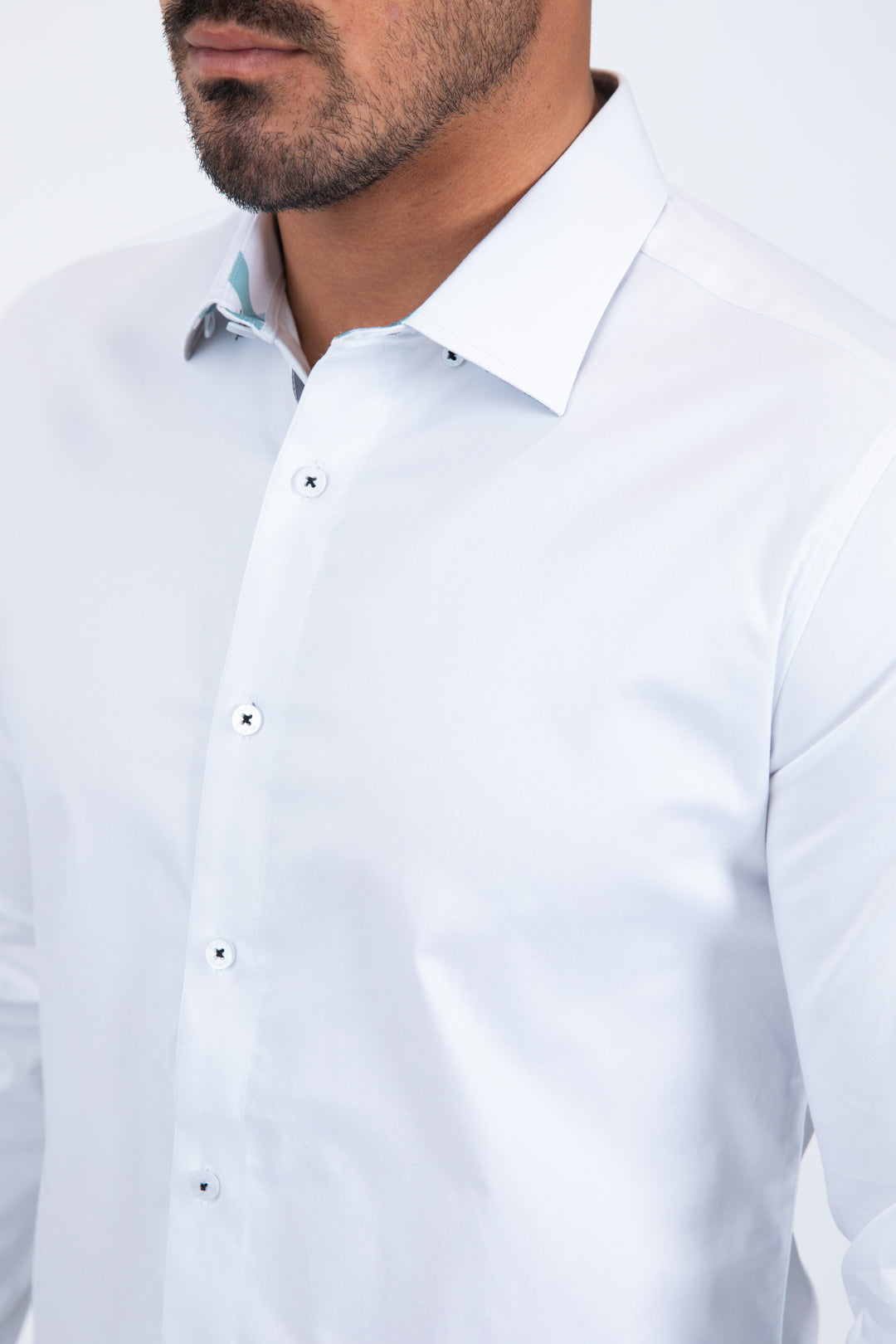 white locke block check shirt men platini detail