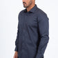 dark grey locke plaid cuff shirt men platini side