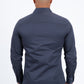dark grey locke plaid cuff shirt men platini back