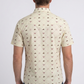 beige longhorn icon short sleeve shirt men platini back