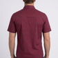 burgundy longhorn icon short sleeve shirt men platini back