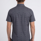 grey longhorn icon short sleeve shirt men platini back