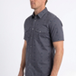 grey longhorn icon short sleeve shirt men platini detail