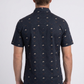 navy longhorn icon short sleeve shirt men platini back