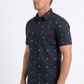 navy longhorn icon short sleeve shirt men platini detail-2