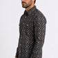 black longhorn medallion western shirt men platini back