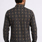 black longhorn medallion western shirt men platini detail