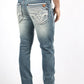Holt Men's Medium Wash Slim Boot Cut Jeans