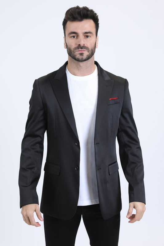 Mens Modern Fit Black Blazer