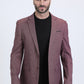 rosewood blue modern fit blazer men platini front