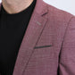 rosewood blue modern fit blazer men platini detail