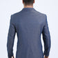 slate blue modern fit blazer men platini back