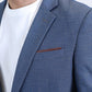slate blue modern fit blazer men platini detail