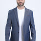 Mens Modern Fit Blue Blazer