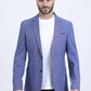 Mens Modern Fit Blue Blazer