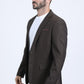Mens Modern Fit Brown Blazer