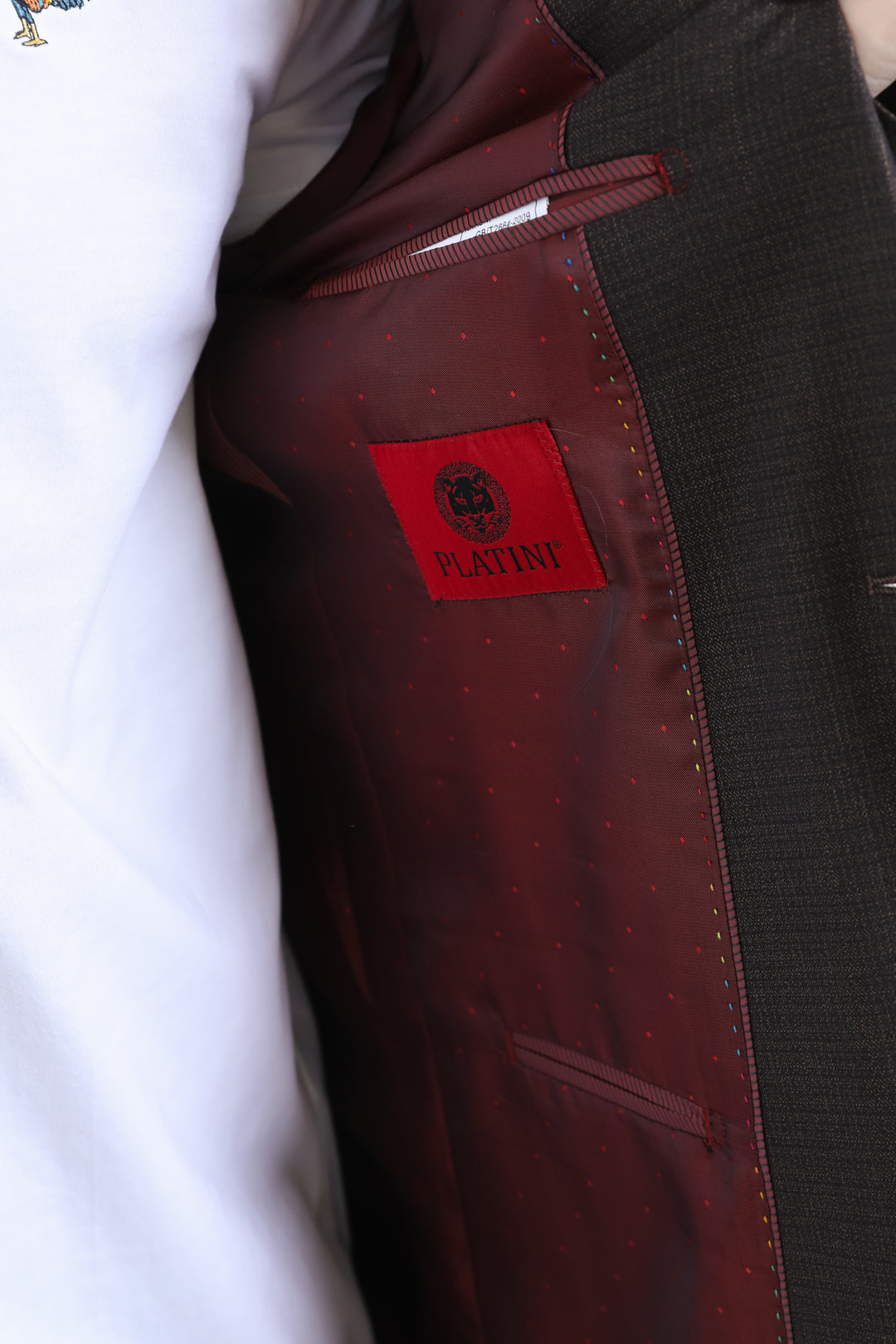 Mens Modern Fit Brown Blazer