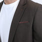 Mens Modern Fit Brown Blazer