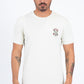 Mens Modern Fit Cotton Stretch Beige T-Shirt