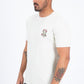 Mens Modern Fit Cotton Stretch Beige T-Shirt