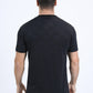 Mens Modern Fit Cotton Stretch Black T-Shirt