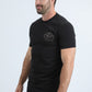 Mens Modern Fit Cotton Stretch Black T-Shirt