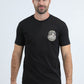 Mens Modern Fit Cotton Stretch Black T-Shirt