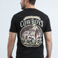 Mens Modern Fit Cotton Stretch Black T-Shirt