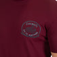 Mens Modern Fit Cotton Stretch Burgundy T-Shirt