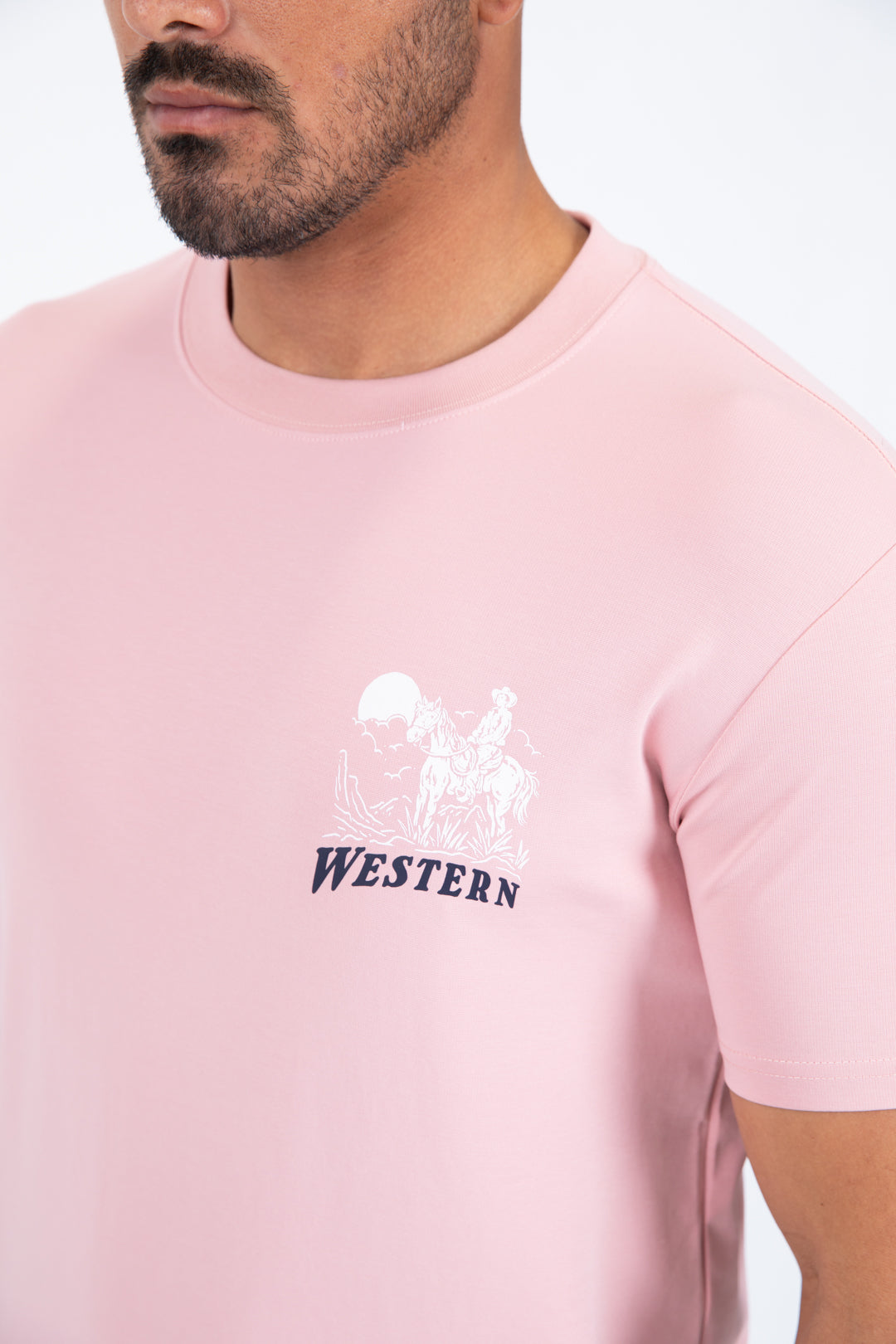 pink western cowboy rider tee detail platini