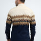 Men's Modern Fit Cotton Stretch Rodeo Panoramic Print Blue Shirt