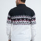 Men's Modern Fit Cotton Stretch Rodeo Panoramic Print White Shirt