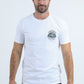 Mens Modern Fit Cotton Stretch White T-Shirt