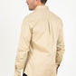 beige modern fit stretch dress shirt men platini back