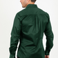 green modern fit stretch dress shirt men platini back