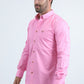 hot pink modern fit stretch dress shirt men platini side