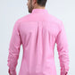 hot pink modern fit stretch dress shirt men platini back