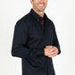 navy modern fit stretch dress shirt men platini side