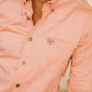 pink modern fit stretch dress shirt men platini detail