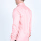 pink modern fit stretch dress shirt men platini back