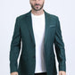 forest green modern fit blazer men platini front