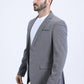 Mens Modern Fit Gray Blazer