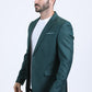 Mens Modern Fit Green Blazer