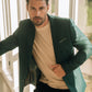 Mens Modern Fit Green Blazer