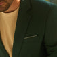 Mens Modern Fit Green Blazer