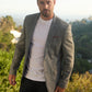 Mens Modern Fit Grey Blazer