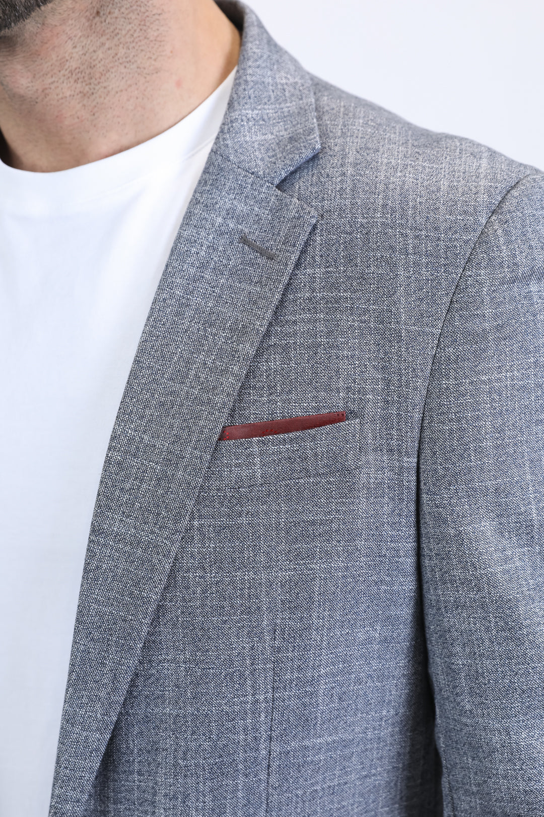 Mens Modern Fit Grey Blazer